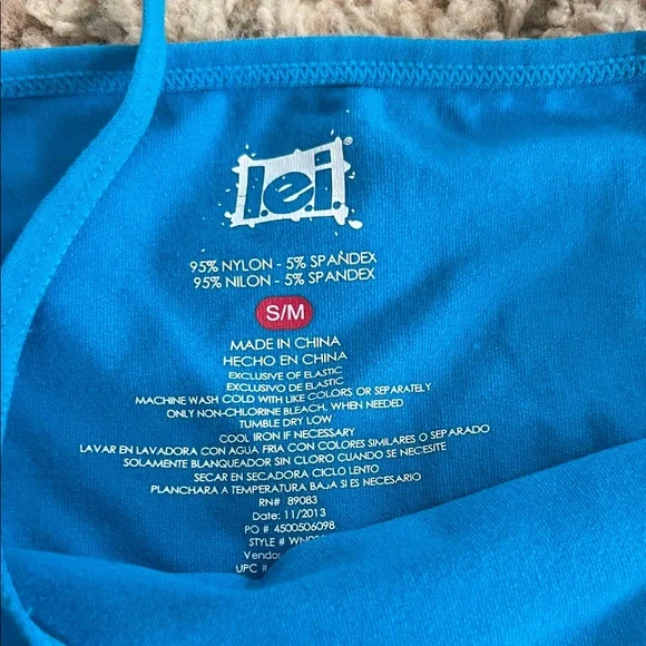 ❤️4/$10 LEI Women's Camisole Trio - Blue, Yellow, and Aqua - Picture 2 of 4